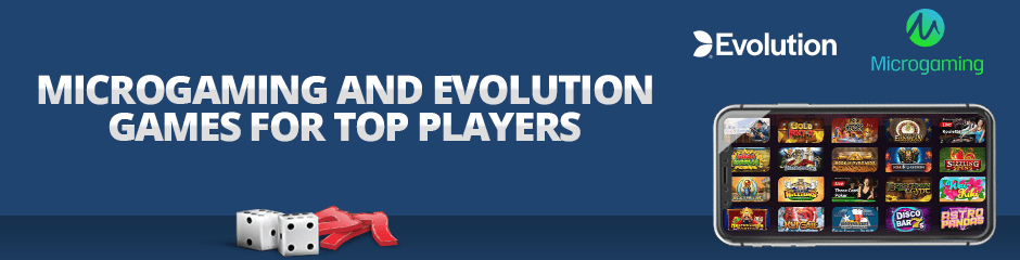 microgaming and evolution games for top players