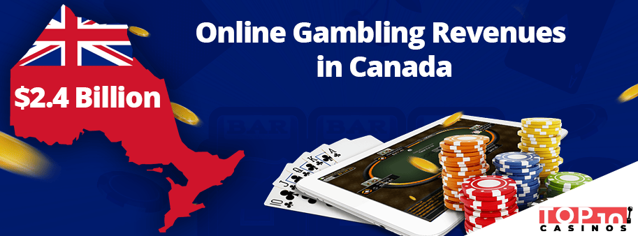 online gambling revenues in canada